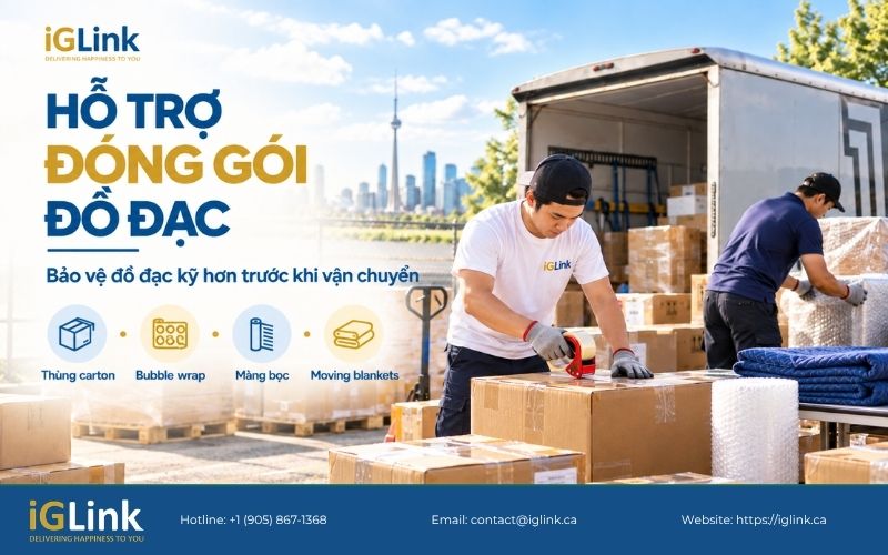 iG Express hỗ trợ đóng gói đồ đạc