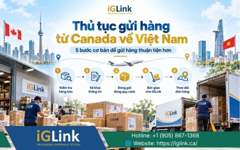 Thủ tục gửi hàng từ Canada về Việt Nam đơn giản, chi tiết