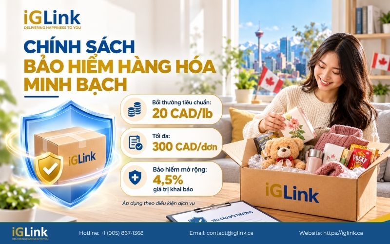 Chính sách bảo hiểm hàng hóa minh bạch tại iGLink