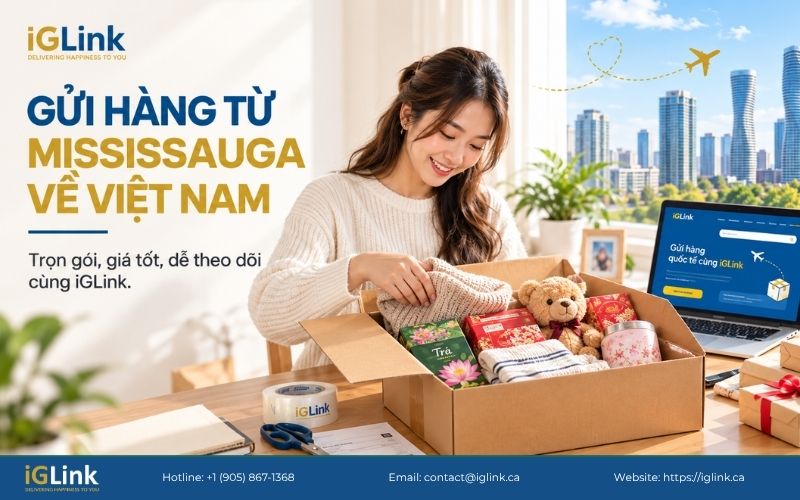 iGLink là công ty gửi hàng từ Mississauga về Việt Nam uy tín