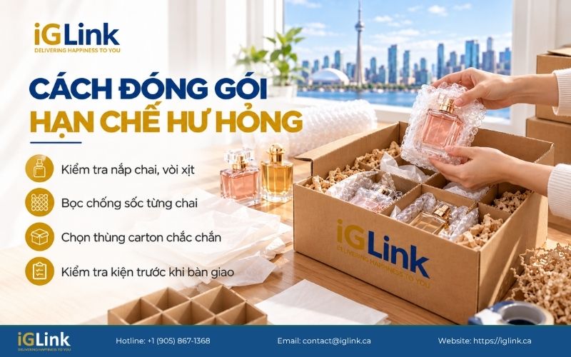 Đóng gói đúng cách là bước quan trọng để giảm nguy cơ nứt vỡ, rò rỉ và làm hỏng các sản phẩm