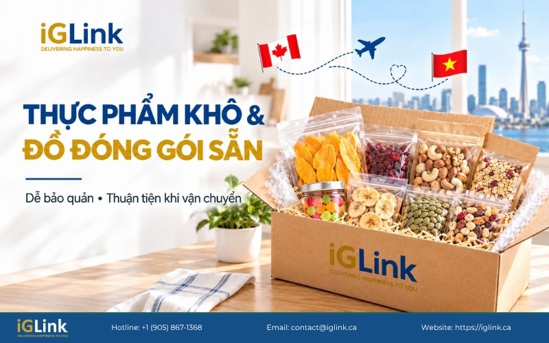 Thực phẩm khô đóng gói sẵn được xem xét gửi về Việt Nam